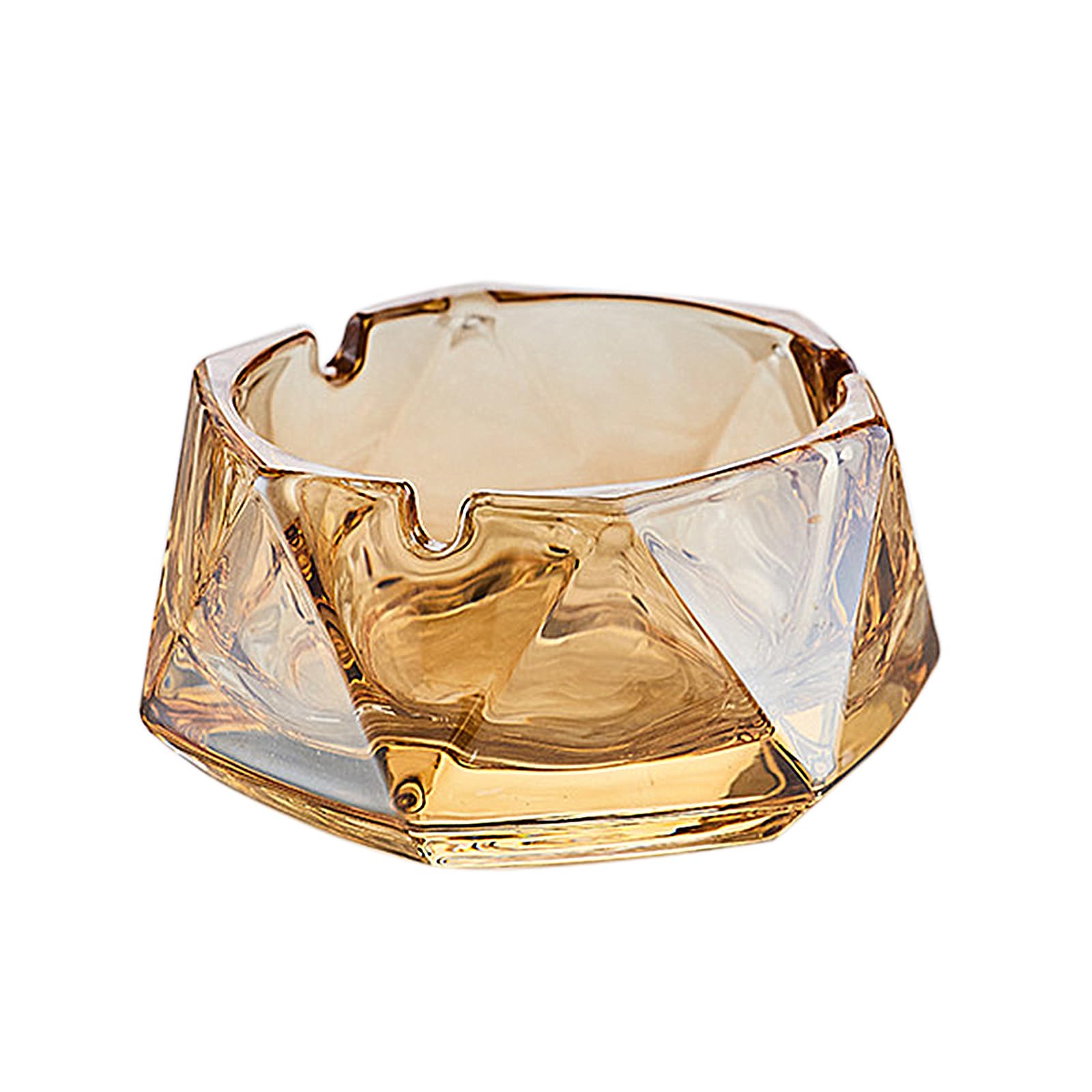 Elegant Crystal Glass Ashtray For Cigars & Cigarettes - Stylish