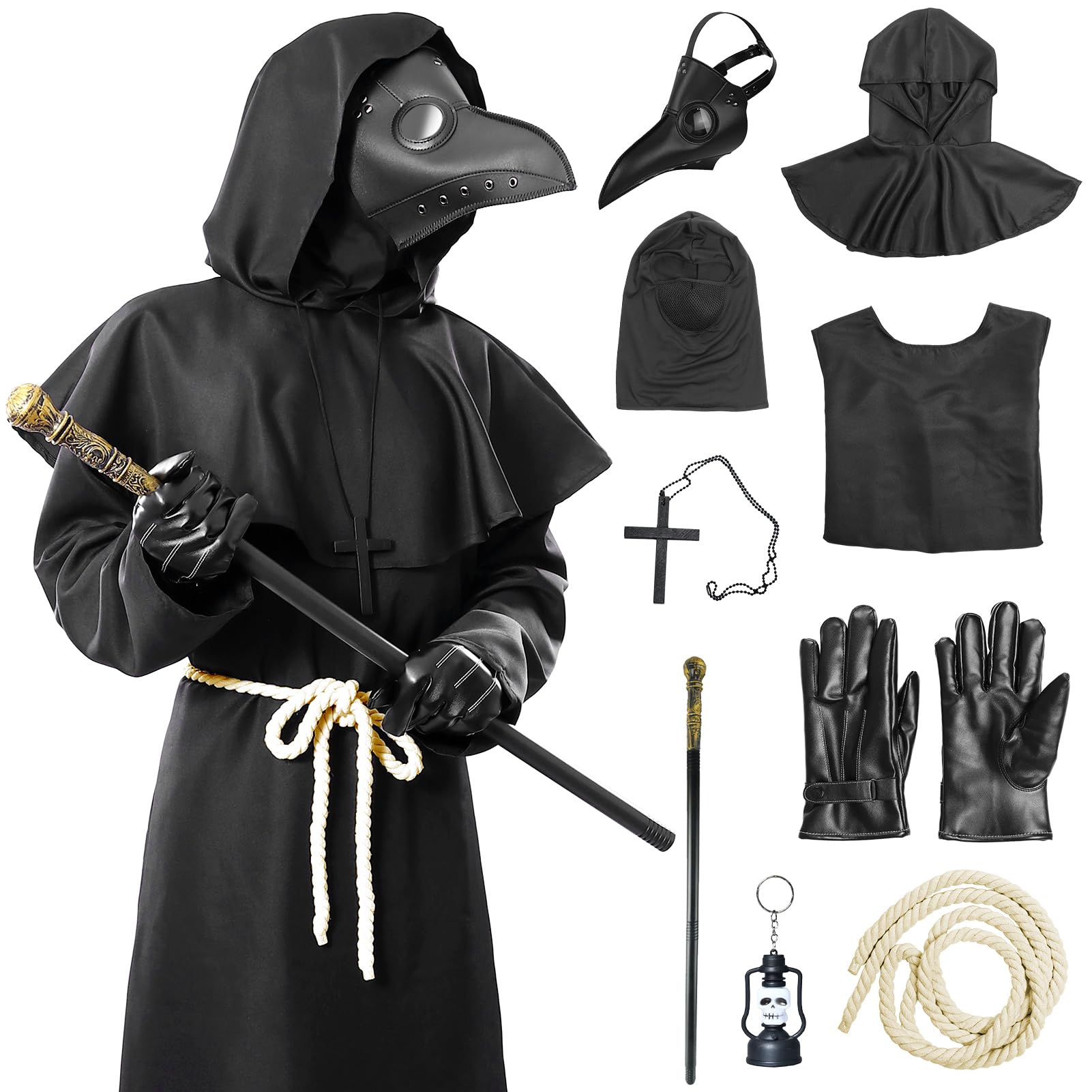 Plague Doctor Costume with Mask - Black M-image-834c3863-e9e9-4e98-8b62-febd43198dae-105730