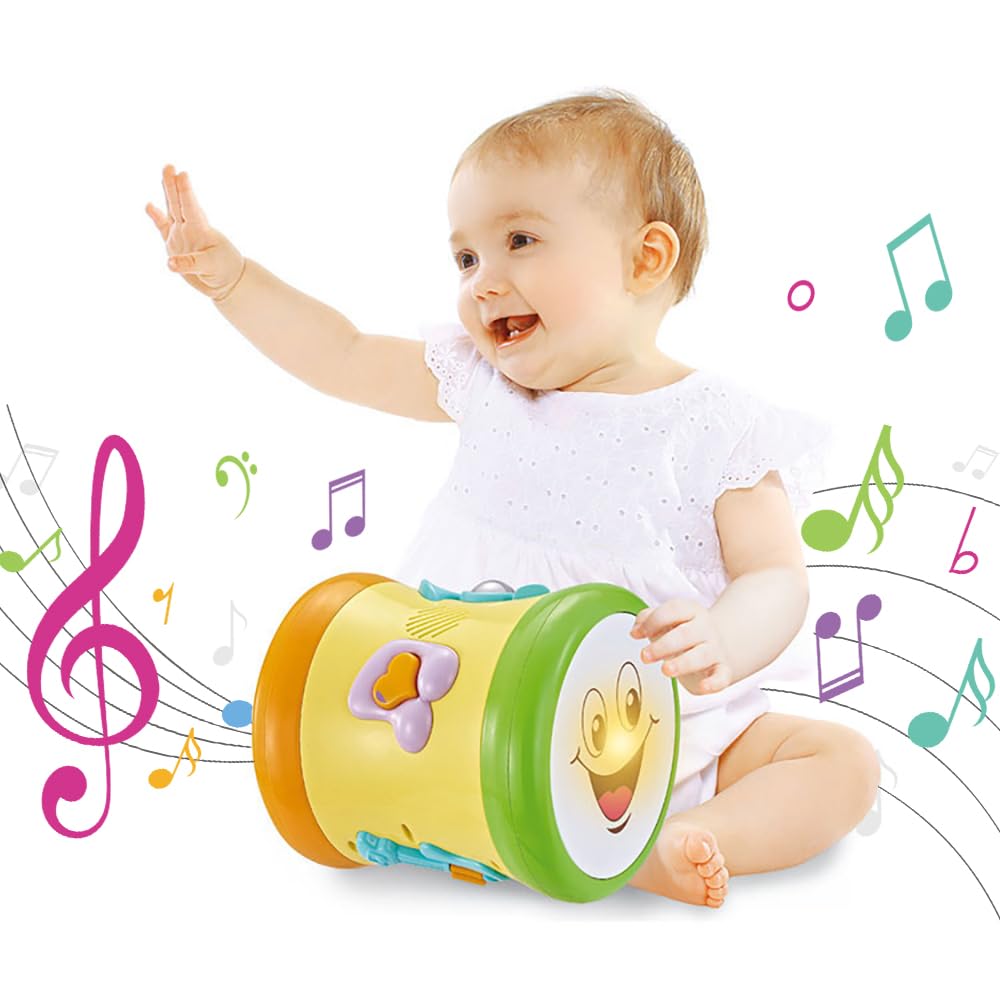 Two-Sided Baby Drum with Dynamic Light & Sound | Learning & Cognition Toy for Toddlers | Ideal Gift for 1-Year-Olds-image-262469b3-a2b0-4a77-8d1b-efe0a6471736-66471